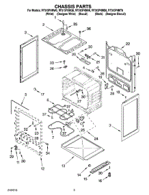 03 - Chassis Parts parts for Whirlpool Range RF315PXMQ0 from AppliancePartsPros.com