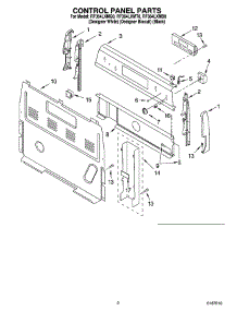 02 - Control Panel Parts parts for Whirlpool Range RF364LXMQ0 from AppliancePartsPros.com
