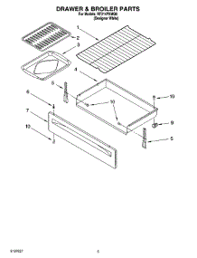 04 - Drawer & Broiler Parts parts for Whirlpool Range RF314PXMQ0 from AppliancePartsPros.com
