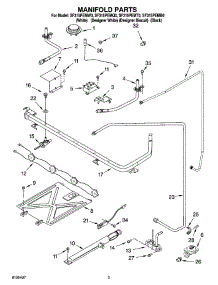 03 - Manifold Parts parts for Whirlpool Range SF315PEMB0 from AppliancePartsPros.com