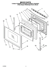 04 - Door Parts parts for Whirlpool Range RF364PXMV0 from AppliancePartsPros.com