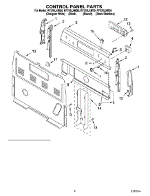 02 - Control Panel Parts parts for Whirlpool Range RF378LXMQ0 from AppliancePartsPros.com
