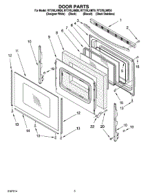04 - Door Parts parts for Whirlpool Range RF378LXMQ0 from AppliancePartsPros.com
