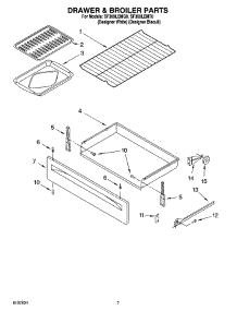 05 - Drawer & Broiler Parts parts for Whirlpool Range SF369LEMT0 from AppliancePartsPros.com