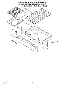 05 - Drawer & Broiler Parts parts for Whirlpool Range SF196LEMB0 from AppliancePartsPros.com