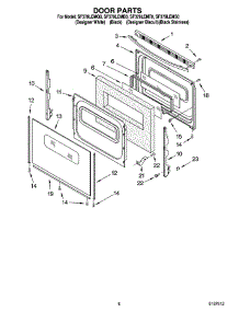 06 - Door Parts, Miscellaneous Parts parts for Whirlpool Range SF379LEMB0 from AppliancePartsPros.com