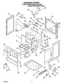 03 - Chassis Parts parts for Whirlpool Range GR458LXMQ0 from AppliancePartsPros.com