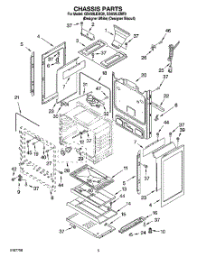 04 - Chassis Parts parts for Whirlpool Range GS458LEMT0 from AppliancePartsPros.com