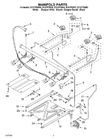 03 - Manifold Parts parts for Whirlpool Range SF357PEMT0 from AppliancePartsPros.com