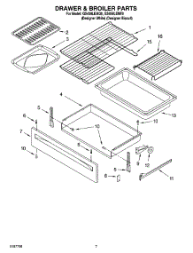 05 - Drawer & Broiler Parts parts for Whirlpool Range GS458LEMQ0 from AppliancePartsPros.com