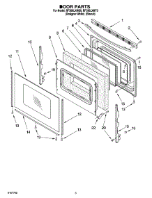 04 - Door Parts parts for Whirlpool Range RF380LXMQ0 from AppliancePartsPros.com