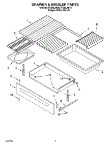 05 - Drawer & Broiler Parts, Miscellaneous Parts parts for Whirlpool Range RF380LXMQ0 from AppliancePartsPros.com