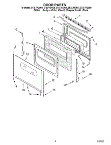 06 - Door Parts, Miscellaneous Parts parts for Whirlpool Range SF357PEMQ0 from AppliancePartsPros.com