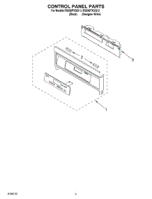 03 - Control Panel Parts parts for Whirlpool Range RS696PXGB13 from AppliancePartsPros.com