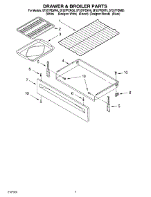 05 - Drawer & Broiler Parts parts for Whirlpool Range SF357PEMV0 from AppliancePartsPros.com