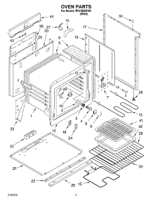 02 - Oven Parts parts for Whirlpool Range RF4700XEW9 from AppliancePartsPros.com