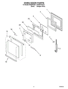 04 - Oven Door Parts parts for Whirlpool Range RS696PXGQ13 from AppliancePartsPros.com