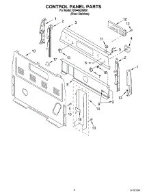 02 - Control Panel Parts parts for Whirlpool Range GR445LXMS0 from AppliancePartsPros.com