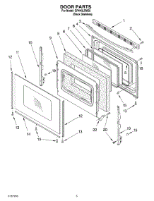 04 - Door Parts parts for Whirlpool Range GR445LXMS0 from AppliancePartsPros.com