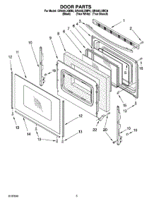 04 - Door Parts parts for Whirlpool Range GR440LXMP0 from AppliancePartsPros.com