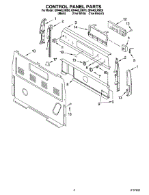 02 - Control Panel Parts parts for Whirlpool Range GR440LXMC0 from AppliancePartsPros.com