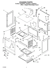 04 - Chassis Parts parts for Whirlpool Range SF303PEKT1 from AppliancePartsPros.com