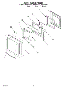 04 - Oven Door Parts parts for Whirlpool Range RS675PXGQ12 from AppliancePartsPros.com
