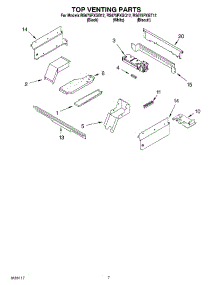 06 - Top Venting Parts, Optional Parts parts for Whirlpool Range RS675PXGQ12 from AppliancePartsPros.com