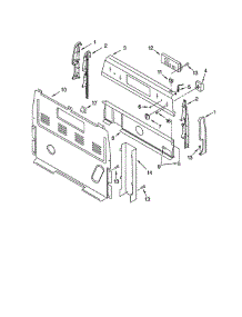 Control Panel parts for Whirlpool Range RF368LXKB0 from AppliancePartsPros.com