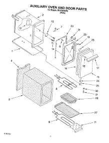 04 - Auxiliary Oven And Door Parts parts for Whirlpool Range RF4700XEW8 from AppliancePartsPros.com