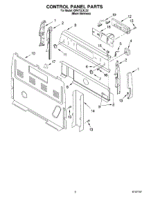 02 - Control Panel Parts parts for Whirlpool Range GR475LXLS2 from AppliancePartsPros.com