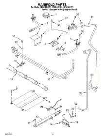 03 - Manifold Parts parts for Whirlpool Range SF325LEKW1 from AppliancePartsPros.com