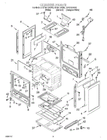 04 - Chassis parts for Whirlpool Range SF387LEGQ3 from AppliancePartsPros.com