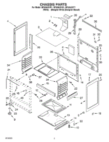 04 - Chassis Parts parts for Whirlpool Range SF325LEKW1 from AppliancePartsPros.com