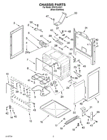 03 - Chassis Parts parts for Whirlpool Range GR475LXLS1 from AppliancePartsPros.com
