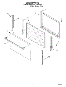 06 - Door Parts, Miscellaneous Parts parts for Whirlpool Range SF3020SKW1 from AppliancePartsPros.com