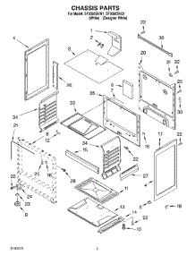 04 - Chassis Parts parts for Whirlpool Range SF3020SKQ1 from AppliancePartsPros.com