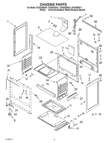 04 - Chassis Parts parts for Whirlpool Range SF3020EKT1 from AppliancePartsPros.com