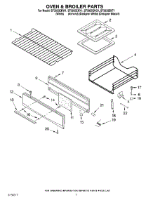 05 - Oven & Broiler Parts parts for Whirlpool Range SF3020EKT1 from AppliancePartsPros.com