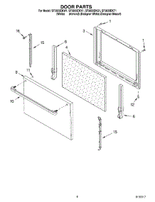 06 - Door Parts, Miscellaneous Parts parts for Whirlpool Range SF3020EKT1 from AppliancePartsPros.com