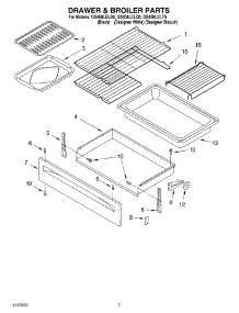 05 - Drawer & Broiler Parts parts for Whirlpool Range GS458LELB0 from AppliancePartsPros.com
