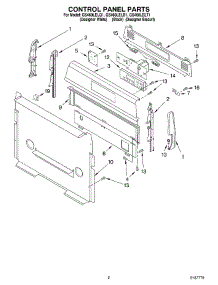 02 - Control Panel Parts parts for Whirlpool Range GS460LELT1 from AppliancePartsPros.com