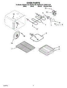 05 - Oven Parts, Miscellaneous Parts parts for Whirlpool Range GR450LXLQ0 from AppliancePartsPros.com