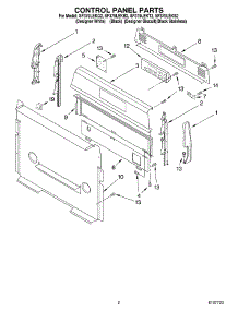 02 - Control Panel Parts parts for Whirlpool Range SF379LEKT2 from AppliancePartsPros.com