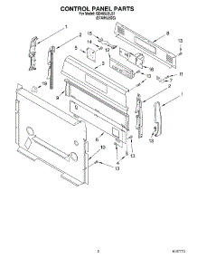02 - Control Panel Parts parts for Whirlpool Range GS465LELS1 from AppliancePartsPros.com