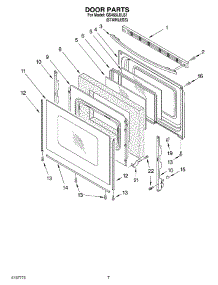 05 - Door Parts parts for Whirlpool Range GS465LELS1 from AppliancePartsPros.com