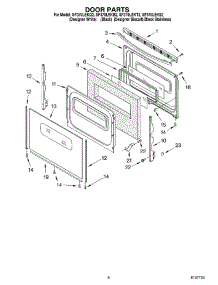 06 - Door Parts, Miscellaneous Parts parts for Whirlpool Range SF379LEKB2 from AppliancePartsPros.com