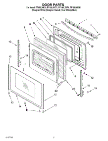 04 - Door Parts parts for Whirlpool Range RF196LXKT1 from AppliancePartsPros.com