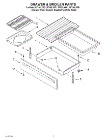 05 - Drawer & Broiler Parts, Miscellaneous Parts parts for Whirlpool Range RF196LXKT1 from AppliancePartsPros.com