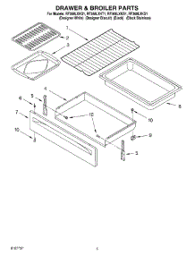 04 - Drawer And Broiler parts for Whirlpool Range RF368LXKQ1 from AppliancePartsPros.com